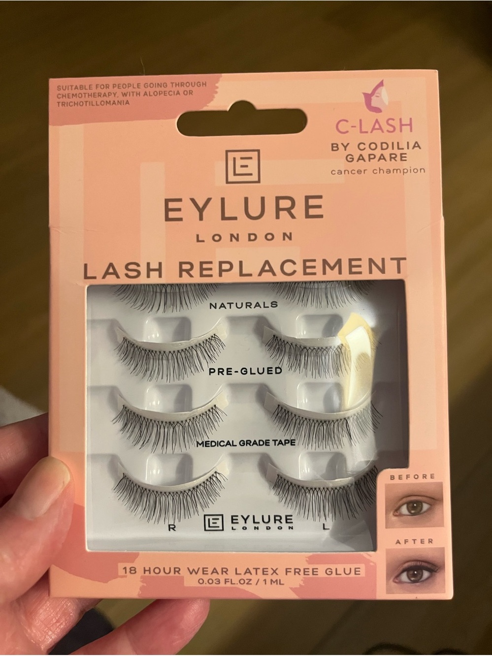 Eylure London C-Lash Naturals Lash Replacement Multipack - New In Box - 4 pairs